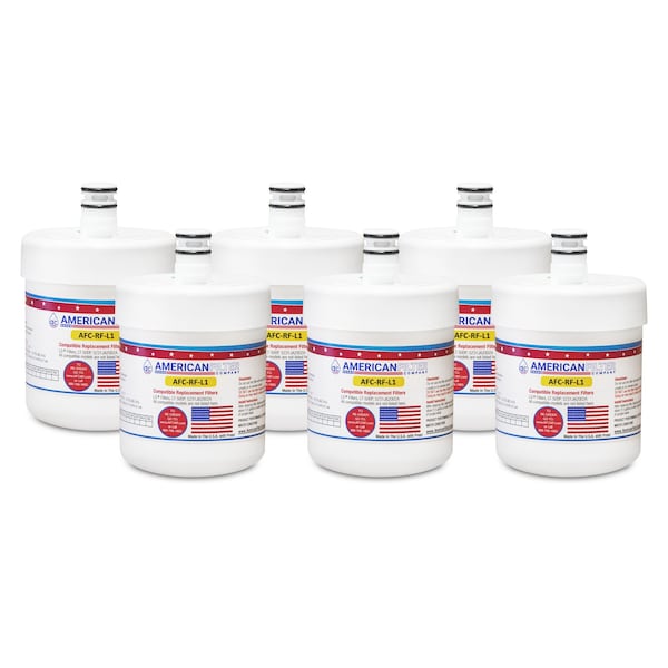 American Filter Co LG 5231JA2002A Comparable Refrigerator Water Filters (made by Model number AFC-RF-L1), 6PK 5231JA2002A-AFC-RF-L1-6-67741 - main